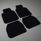Car Fiber Optic Floor Mats Full Set of 4 Pieces with Starlight Effect
