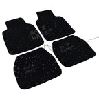 Car Fiber Optic Floor Mats Full Set of 4 Pieces with Starlight Effect