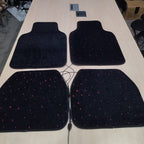 Car Fiber Optic Floor Mats Full Set of 4 Pieces with Starlight Effect